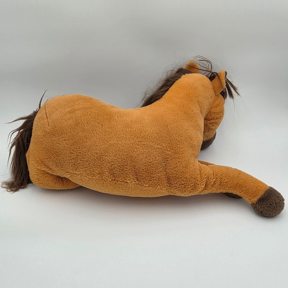 DreamWorks Spirit‎ Horse Plush Brown Mane White Stripe Laying Down 18" - Picture 2 of 5